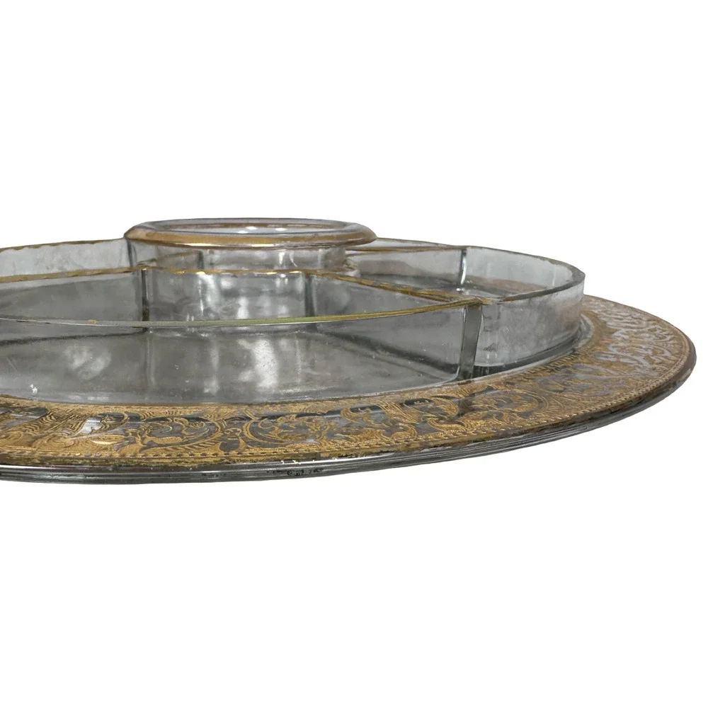 Vintage Art Deco 5 Piece Divided Serving Dish 12.5
